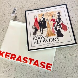 Kerastase makeup bag and book